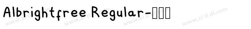 Albrightfree Regular字体转换